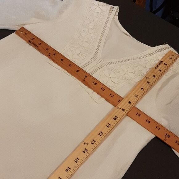 Sophie Max White Dress with Sleeves - Picture 6 of 7